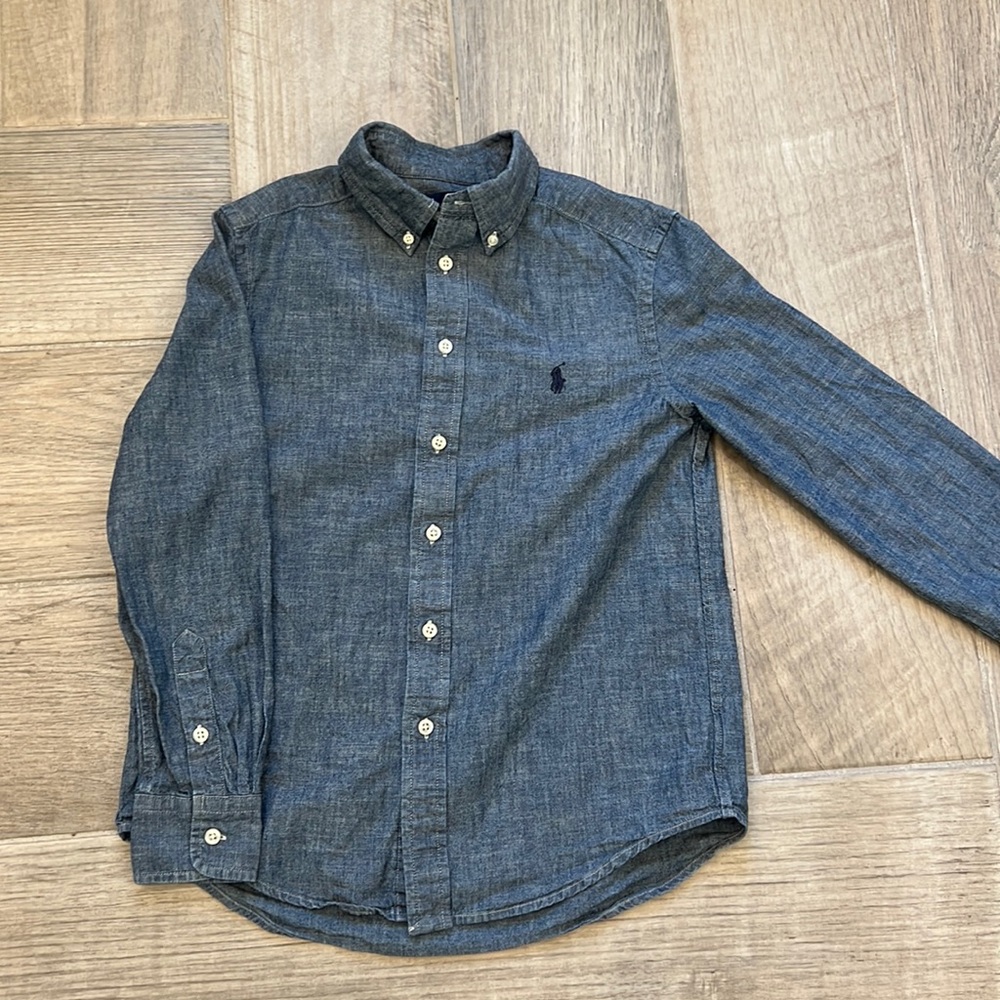 Like new boys Ralph Lauren chambray shirt